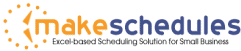 make schedules in excel